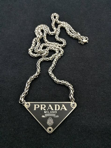 prada chain mens|Prada chain necklace.